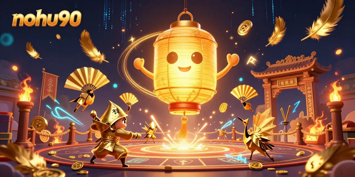 Engage with nohu90’s vibrant casino experience featuring golden lantern spirits and lucky symbols.