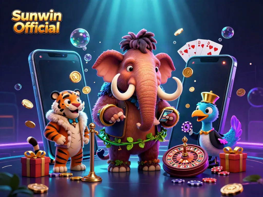 Experience the thrill of Sunwin Official with lively casino characters and interactive gaming elements.